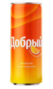 Напиток ДОБРЫЙ "Апельсин с витамином С" сильногазированный 0.33 л